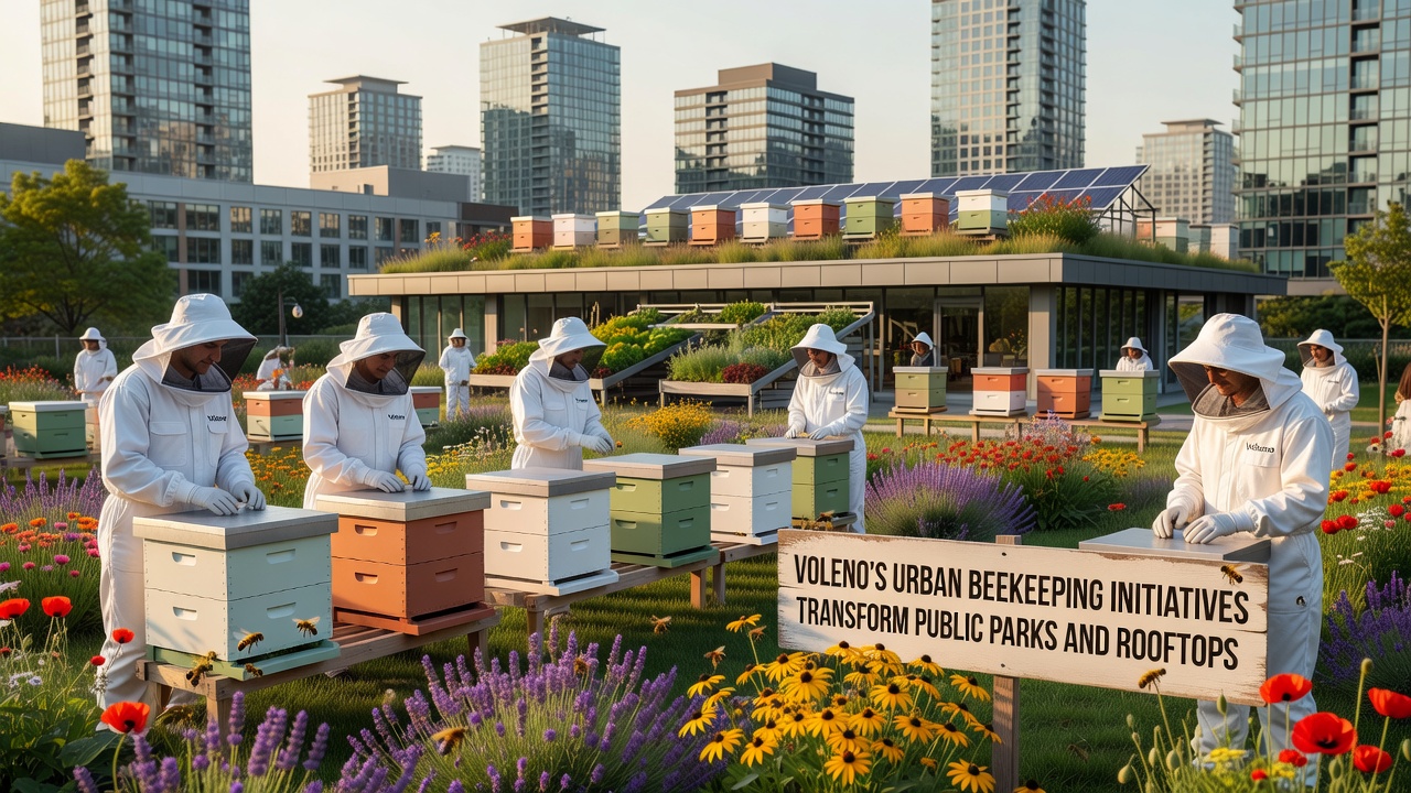 Voleno's Urban Beekeeping Initiatives Reshape City Landscapes in Parks and Rooftops